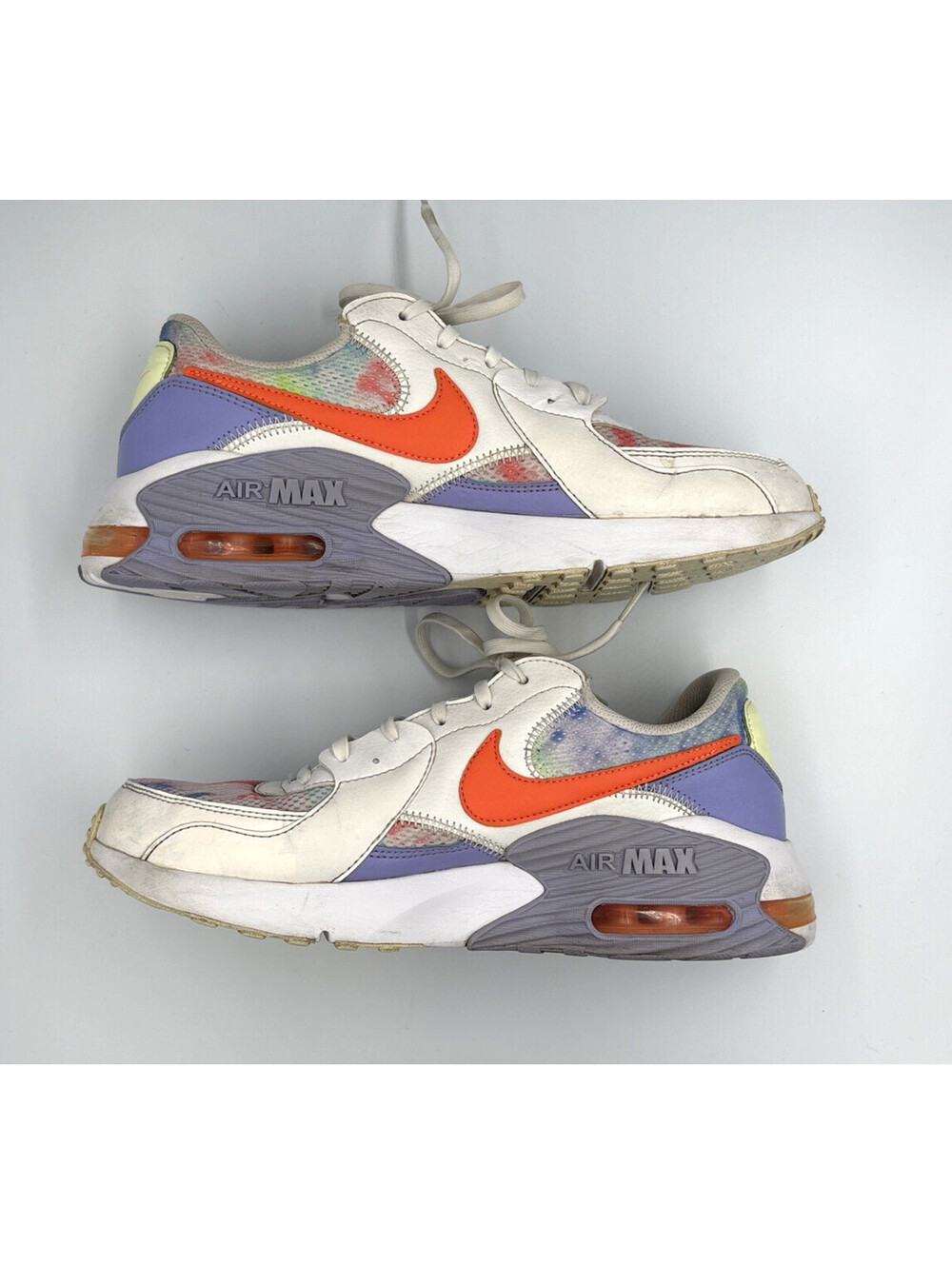 Nike Air Max Excee Purple Pulse Multi Tie Dye Orange Swoosh Size 11